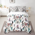 thumbnail image 2 of Erosebridal Tribal Aztec Bedding Sets Full Size for Adult, Sheep Skeleton Comforter Sets with Sheets, Boho Floral Decor, Reversible, 2 of 5