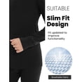 thumbnail image 4 of Woolcano Kids 100% Merino Wool Base Layer Set Unisex Thermal Underwear for Girls & Boys Ski Winter, 4 of 6