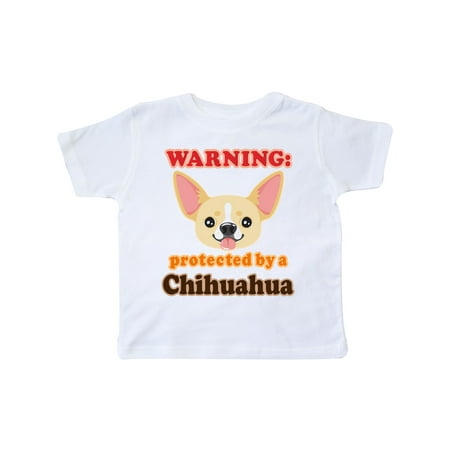 

Inktastic Protected by a Chihuahua Gift Toddler Boy or Toddler Girl T-Shirt