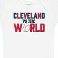 thumbnail image 4 of Inktastic Cleveland Vs. the World Blue and Red with Baseball Boys or Girls Baby Bodysuit, 4 of 5