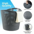 thumbnail image 3 of Yesdate 6-Pack 30 L Plastic Laundry Hamper, Large Plastic Storage Basket, Gray, 3 of 8