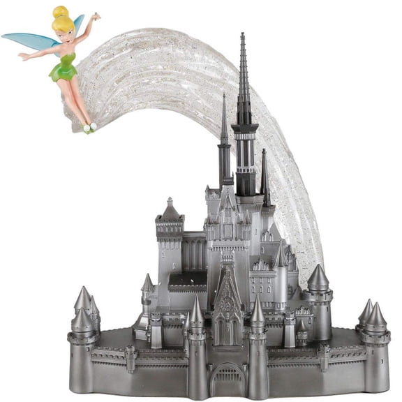 Disney 100th Anniversary Castle w/Tinker Bell Figurine 14 in H