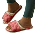 thumbnail image 4 of Miluxas Womens Slippers House Slippers Mens Slippers Unisex for Women and Men Ultra Comfort Cute Soft and Fuzzy Winter Indoor Use Pink 7.5(38), 4 of 4