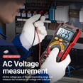 thumbnail image 4 of ANENG ANENG SZ305 High-Precision Digital Multimeter with 1999 Counts, Portable Voltage/Current/Resistance/Capacitance/Frequency/Diode/hFE Tester, Red, Battery Not Included, 4 of 6