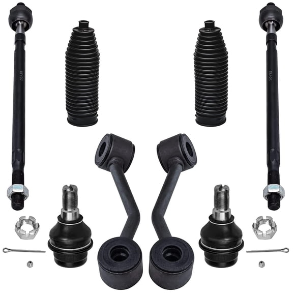 Detroit Axle Replacement for Dodge Freightliner Sprinter 2500 3500 Standard Models Front Inner Tie Rod w/Boot, Lower Ball Joint & Sway Bar Link Kit - 8pc