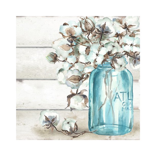 Punto de cruz completo 11CT florero azul estampado bordado DIY decoración del hogar regalos Likrtyny Arte deco