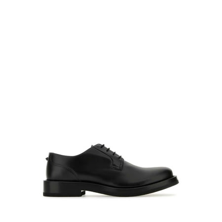 

VALENTINO GARAVANI Black Leather Lace-Up Shoes