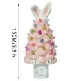 thumbnail image 3 of BotaniNest Veilleuse en Résine Mignonne Lapin de Pâques Décoration Parfaite de Pâques, 3 of 7