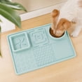 thumbnail image 3 of Pet Feeding Mat Waterproof Nonslip Cats and Dogs Water Bowl Mat | Silicone Raised Edges Contain Food & Water Spills, Easy To Clean, Bpa-Free, Reinforced To Resist Collapse, 3 of 5