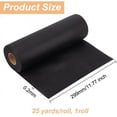 thumbnail image 2 of Black Embroidery Stabilizer 12 Inchx25 Yards Cut Away Embroidery Stabilizer 0.2mm Thick Water Soluble Stabilizer for Machine Embroidery DIY Luggage Construction Decoration 1roll, 2 of 6