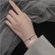 thumbnail image 5 of Jumpingount 2 piezas de pulseras colgantes de dinosaurio de acero inoxidable ajustable amante cadena de mano joyería brazalete tejido para madre e Ropa, zapatos y accesorios Miscelánea, 5 of 6