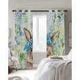 thumbnail image 3 of Easter Bunny Blackout Curtains 63 Inches Long, Spring Green Leaves Scarf Rabbit Botanical Thermal Insulated Black Out Curtains, Darkening Window Curtain for Bedroom Living Room 42"x63" 2 Panels, 3 of 9