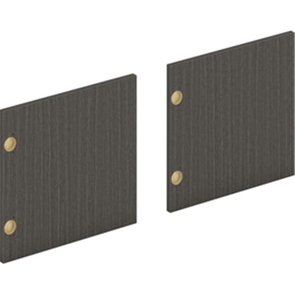 48 in. Mod Laminate Doors, Slate Teak - Set of 3