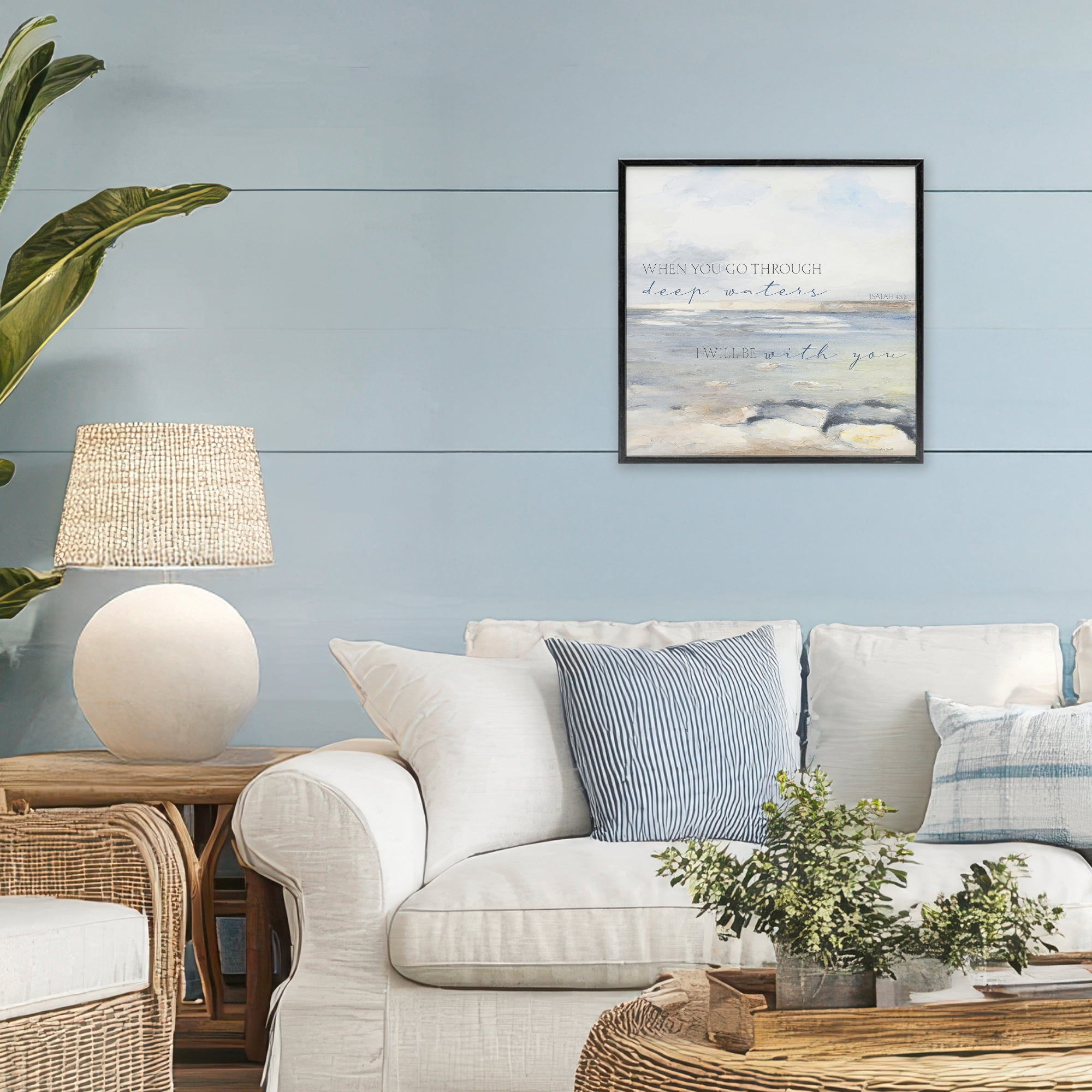 Stupell Industries Deep Waters with You Black Framed Giclee Art, design by Lanie Loreth