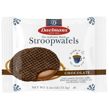 Daelmans Stroopwafels Chocolate-Caramel 2.56 oz Pack of 2