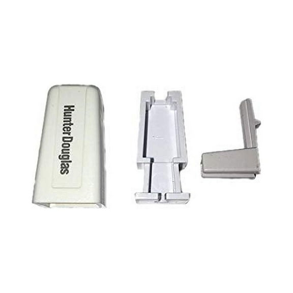 Hunter Douglas Duette Cord Stop Housing and Knob (3 piece set) (5, Aspen White (Off White))