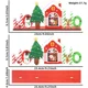 thumbnail image 3 of Adornos navideños de madera 2024, cabaña de muñeco de nieve, placa de madera, terraza, árbol de Papá Noel, manualidades, decoración navideña para el hogar, 3 of 5