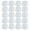 White, variant on 20 Pcs Spring Cord Locks Plastic End Fastener Double Holes Clip Rope Toggle Stoppers Sliders, Clear