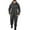 Dark Gray, variant on Mens Romper Men's Autumn Winter Warm Splicing Casual Hooded Zipper Solid Pocketed Jumpsuits Adult Onesies for Men Black L