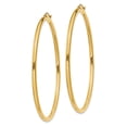 thumbnail image 2 of 14K Yellow Gold Polished 2.5mm Round Hoop Earrings, 2 of 6