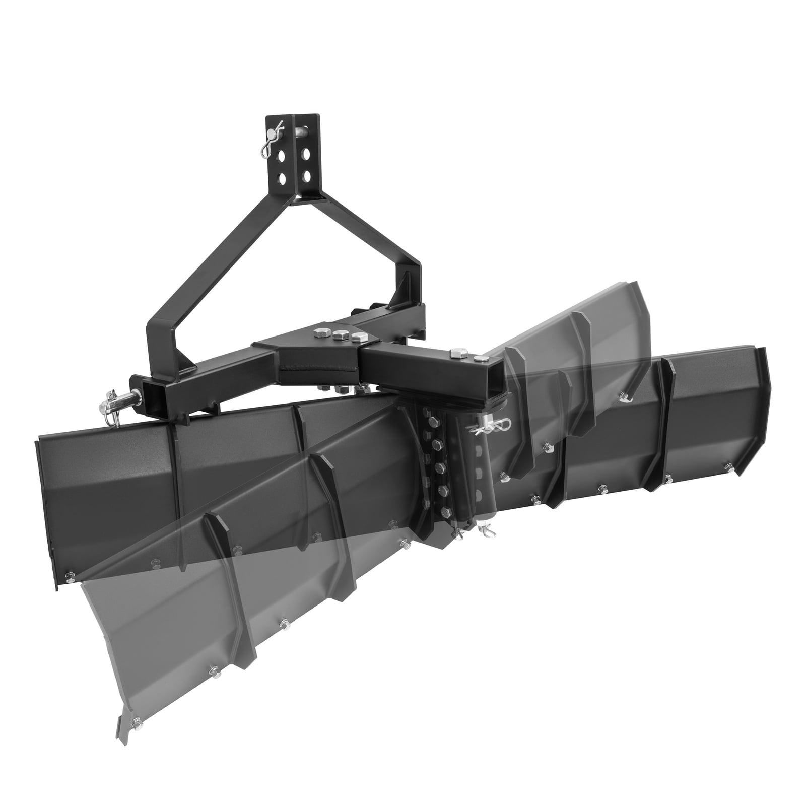 52 in 3 Point Rear Grading Blade Scraper for Cat 0 Cat 1 Tractor Hitch Attachment