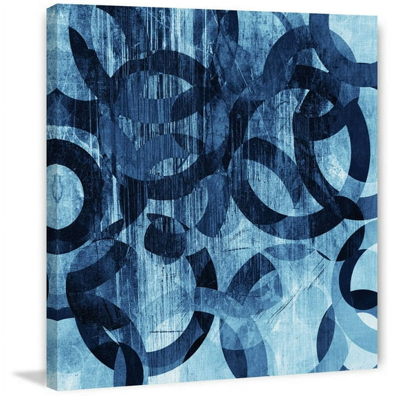 "Dancing Rings" Painting Print on Wrapped Canvas