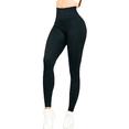 thumbnail image 1 of Legging de mujer TEXTURIZADO MALABIS NEGRO estilo PUSH UP unitalla, 1 of 5