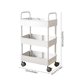 thumbnail image 3 of Organizador de 3 niveles para carrito de almacenamiento de cocina | Portaequipajes de baño con reposabrazos y estanterías ventiladas | Carrito de utilidad con ruedas para artículos de higiene, 3 of 6