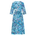 EAUFUM New Fashion Arrivals Plus Size Boho Summer Dresses Cotton