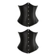 thumbnail image 4 of maskred Shapewear Corset à Lacets et Confortable Noir 5XL 2Set Femmes, 4 of 6