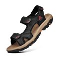 thumbnail image 4 of Sandalias deportivas de cuero para hombre al aire libre Zapatos de agua con punta abierta Sandalias casuales de verano, 4 of 9