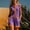 Purple, variant on Morttic Women's Colorblock Stand Collar Romper with Pockets – Button Front Wide Leg Shorts Loose Fit Casual Travel Outfit Gray Blue,S