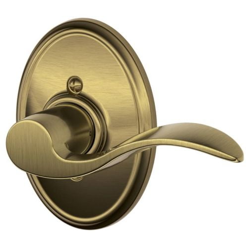 Schlage F170 Accent With Wakefield Rose Right Hand Half Dummy Antique Brass Finish