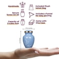 thumbnail image 2 of Pequeña Urna Memorial Trupoint con Paloma del Amor Azul Claro, 2 of 7