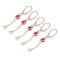 thumbnail image 3 of 5pcs Necklace Cord Empty Stone Holder Rope Replacement Adjustable Quartz Crystal Pendant Cord for DIY Jewelry MakingRed, 3 of 8