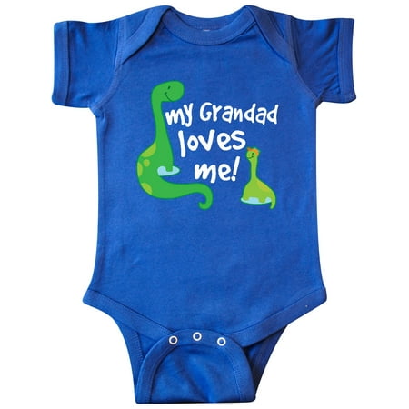 

Inktastic Grandad Loves Me Dinosaur Gift Baby Boy Bodysuit