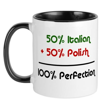 

CafePress - Italian & Polish Mug - Ceramic Coffee Tea Novelty Mug Cup 11 oz
