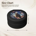 thumbnail image 2 of Naloa Night Sky Bald Eagle Round Jewelry Box, Travel Jewelry Organizer, 3.9 x 3.9 x 2in Jewelry Storage Box for Women-Black, 2 of 7