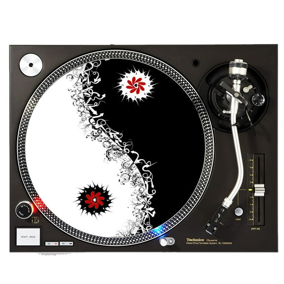 KuzmarK™ 12" DJ Turntable Slipmat - YingYang Ahead