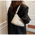 thumbnail image 4 of Bolso de hombro de invierno para mujer, bolso de mano con cremallera, bolso de moda, bolso cruzado (blanco, 4 of 6