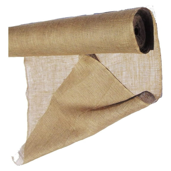 75 feet Long Burlap Fabric roll, 36 inch Wide Light Weight Jute-Burlap for Gardening Liner and Plant Covering Loose Weaved Breathable Strong Cloth