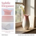 thumbnail image 2 of REGALWOVEN Modern Tall Ceramic Vase for Home Decor, Slim Matte Decorative Flower Vases for Centerpieces, Minimalist Bud Vase Pink 4.3"L x 4.3"W x 9.6"H, 2 of 6