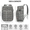thumbnail image 3 of Foxy Cartoon Backpack Cooler 26 Cans, Leakproof Insulated Cooler Bag with Tree and Forest Print, Waterproof Lunch Backpack for Hiking, BBQs, Camping, 3 of 6