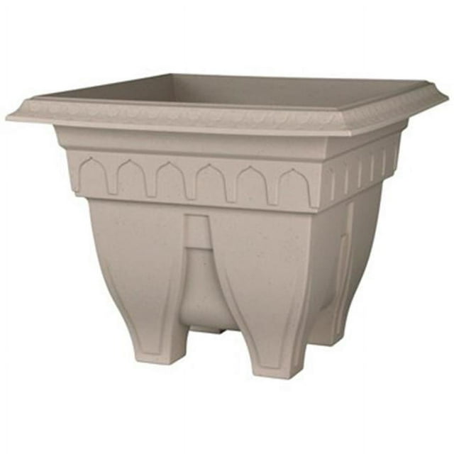 DCN Plastic DCN141530 Jardinière Carrée Azura 15 Po. Granit
