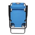thumbnail image 5 of Tenozek Folding Outdoor Lounge Chairs, Camping Reclining Chairs with Removable Pillow, Potable Zero Gravity Chair, Patio Recliner for Beaches, Pools, Balconies, Lawns, Backyards, 5 of 8