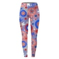 thumbnail image 5 of Women's Independence Day Leggings Print Leggings Butt Lifting Sports Women Yoga Pants, 5 of 5