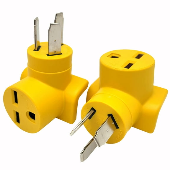 Parkworld 63081 NEMA 10-50P to 6-30R One Piece Compact Adapter Stove to Workshop Adaptor Output 30amp 250Volt