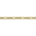 thumbnail image 2 of Auriga Fine Jewelry 14K Yellow Gold 3.9mm Semi-Solid Figaro Bracelet 8inch for Women, 2 of 6
