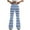 Z-Blue#cotton leggings for women, variant on Yoga Pants Women Fashion Stripe Flare Leggings Casual Milk Silk Soft Legging Pants High Waisted Bell Bottom Sweatpants Prime Sales Black S