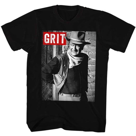 John Wayne Grit Black Adult T-Shirt 5Xl